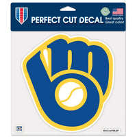 Wholesale-Milwaukee Brewers / Cooperstown Cooperstown Perfect Cut Color Decal 8" x 8"