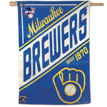 Wholesale-Milwaukee Brewers / Cooperstown Vertical Flag 28" x 40"