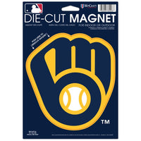 Wholesale-Milwaukee Brewers Die Cut Logo Magnet 6.25" x 9"