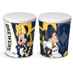 Wholesale-Milwaukee Brewers / Disney Mickey &amp; Minnie Gift Tin tapered 3 gallon