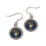 Wholesale-Milwaukee Brewers Earrings Jewelry Carded Round