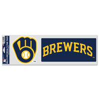 Wholesale-Milwaukee Brewers Fan Decals 3.75" x 12"