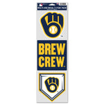 Wholesale-Milwaukee Brewers Fan Decals 3.75" x 12"