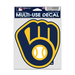 Wholesale-Milwaukee Brewers Fan Decals 3.75" x 5"