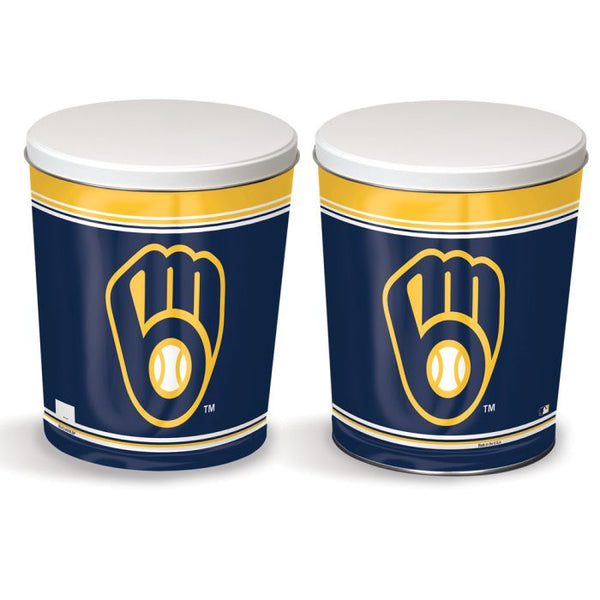 Wholesale-Milwaukee Brewers Gift Tin tapered 3 gallon