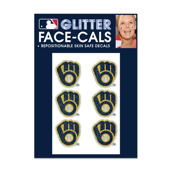 Wholesale-Milwaukee Brewers Glitter Tattoo 6 Pack