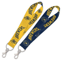 Wholesale-Milwaukee Brewers Lanyard Key Strap 1"