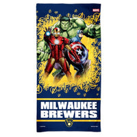 Wholesale-Milwaukee Brewers / Marvel (c) 2021 MARVEL Spectra Beach Towel 30" x 60"