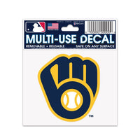 Wholesale-Milwaukee Brewers Multi-Use Decal 3" x 4"