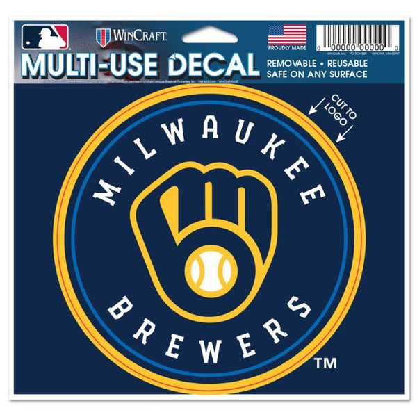 Wholesale-Milwaukee Brewers Multi-Use Decal - cut to logo 5" x 6"