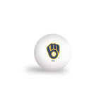 Wholesale-Milwaukee Brewers PING PONG BALLS - 6 pack