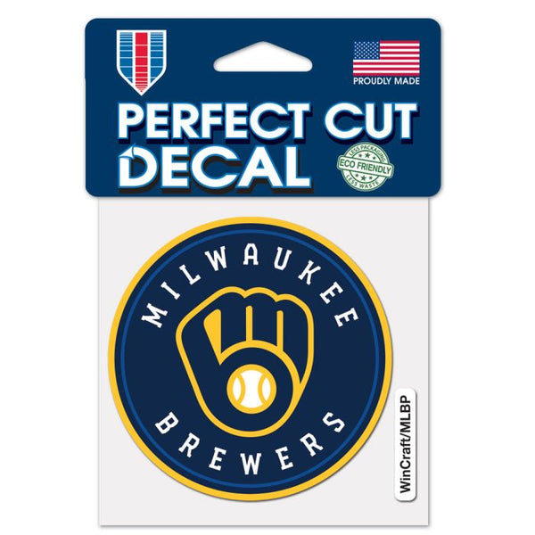 Wholesale-Milwaukee Brewers Perfect Cut Color Decal 4" x 4"