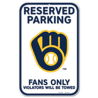 Wholesale-Milwaukee Brewers Plastic Sign 11" x 17"