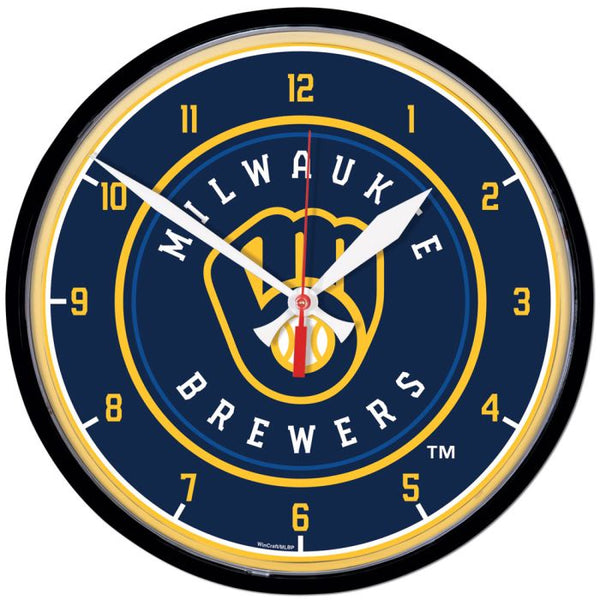 Wholesale-Milwaukee Brewers Round Wall Clock 12.75"