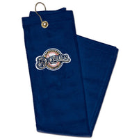 Wholesale-Milwaukee Brewers Secondary Logo Embroidered Golf Towel 15" x 25"