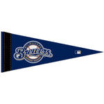 Wholesale-Milwaukee Brewers Secondary Logo Mini Pennant, carded 4" x 10"