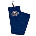 Wholesale-Milwaukee Brewers Secondary Logo Towel w/carabiner