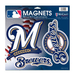 Wholesale-Milwaukee Brewers Secondary Logo Vinyl Magnet 11" x 11"