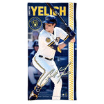 Wholesale-Milwaukee Brewers Spectra Beach Towel 30" x 60" Christian Yelich