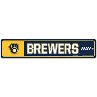 Wholesale-Milwaukee Brewers Street / Zone Sign 3.75" x 19"