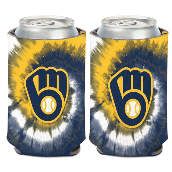 Wholesale-Milwaukee Brewers Tie Dye Can Cooler 12 oz.