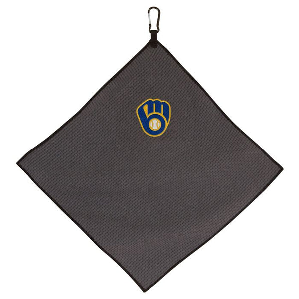 Wholesale-Milwaukee Brewers Towel - Grey Microfiber 15" x 15"