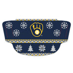 Wholesale-Milwaukee Brewers / Ugly Sweater Ugly Sweater Fan Mask Face Covers