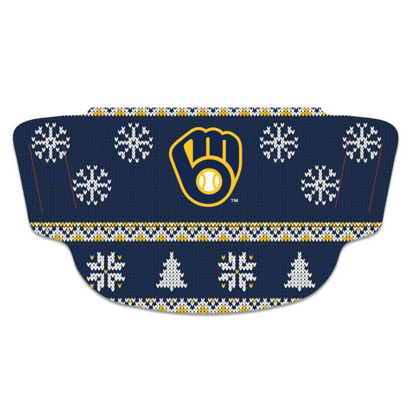 Wholesale-Milwaukee Brewers / Ugly Sweater Ugly Sweater Fan Mask Face Covers