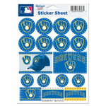 Wholesale-Milwaukee Brewers Vinyl Sticker Sheet 5" x 7"