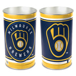 Wholesale-Milwaukee Brewers Wastebasket - tapered 15"H