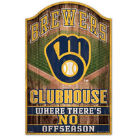 Wholesale-Milwaukee Brewers Wood Sign 11" x 17" 1/4" thick