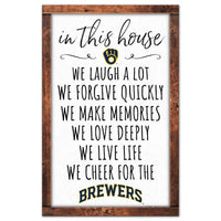 Wholesale-Milwaukee Brewers Wood Sign 11" x 17" 1/4" thick