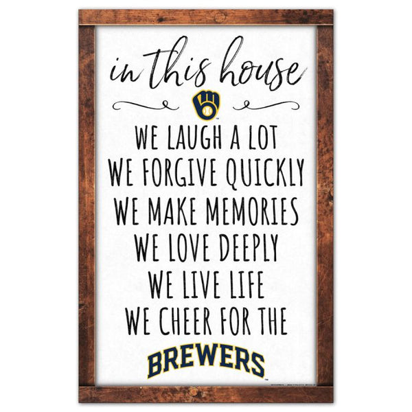 Wholesale-Milwaukee Brewers Wood Sign 11" x 17" 1/4" thick