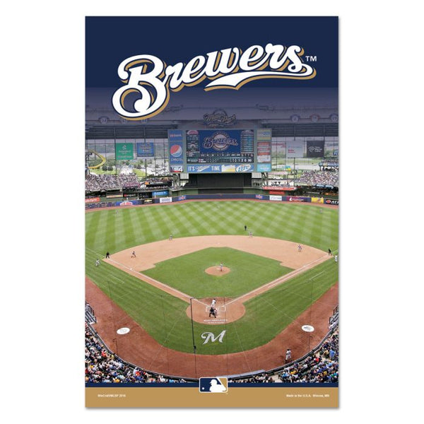 Wholesale-Milwaukee Brewers Wood Sign 3/8" thick 11" x 17"