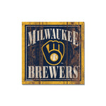 Wholesale-Milwaukee Brewers Wooden Magnet 3" X 3"