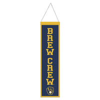 Wholesale-Milwaukee Brewers Wool Banner 8" x 32"