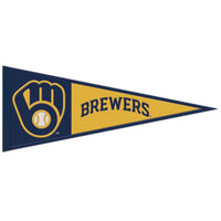 Wholesale-Milwaukee Brewers Wool Pennant 13" x 32"