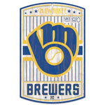 Wholesale-Milwaukee Brewers cooperstown Wood Sign 11" x 17" 1/4" thick