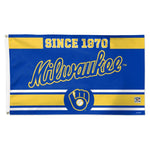 Wholesale-Milwaukee Brewers established Flag - Deluxe 3' X 5'