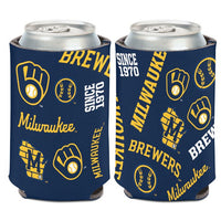 Wholesale-Milwaukee Brewers scatter Can Cooler 12 oz.
