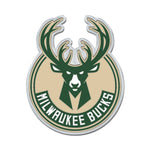 Wholesale-Milwaukee Bucks Colored Chrome Free Form Auto Emblem