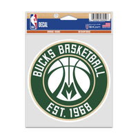 Wholesale-Milwaukee Bucks Fan Decals 3.75" x 5"