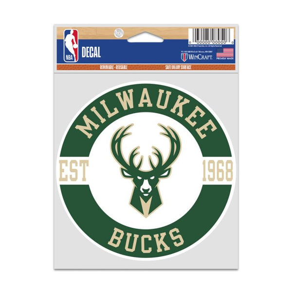 Wholesale-Milwaukee Bucks Fan Decals 3.75" x 5"