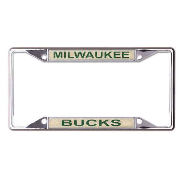 Wholesale-Milwaukee Bucks GLITTER Lic Plt Frame S/S Printed