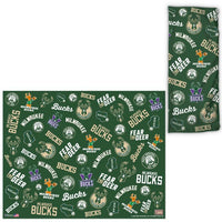 Wholesale-Milwaukee Bucks / Hardwoods Scatter Print Fan Wraps