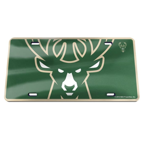 Wholesale-Milwaukee Bucks MEGA Specialty Acrylic License Plate