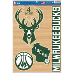 Wholesale-Milwaukee Bucks Multi-Use Decal 11" x 17"