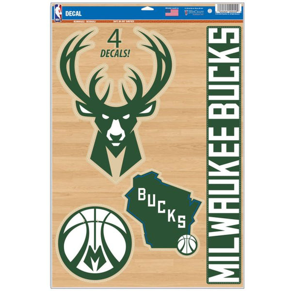 Wholesale-Milwaukee Bucks Multi-Use Decal 11" x 17"