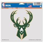 Wholesale-Milwaukee Bucks Multi-Use Decal -Clear Bckrgd 5" x 6"