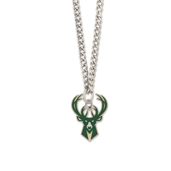 Wholesale-Milwaukee Bucks Necklace w/Charm Jewelry Card